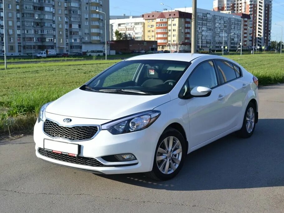 Киа церато 2014 фото Купить б/у Kia Cerato III 1.6 MT (130 л.с.) бензин механика в Тольятти: белый Ки