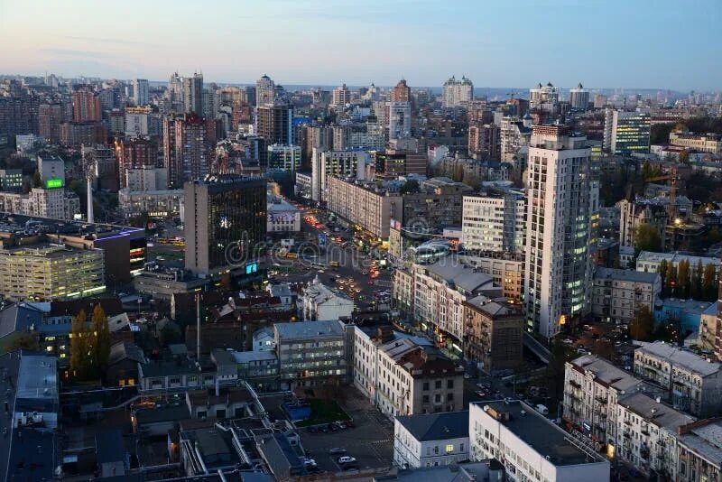 Киев сити фото Kiev City Skyline from Above, Downtown Cityscape, Capital of Ukraine Stock Image