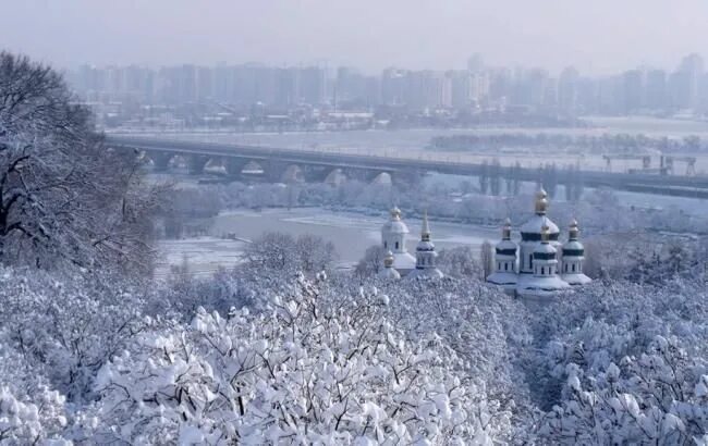 Киев зимой фото Фото: Зима в Киеве Winter wallpaper desktop, Beautiful places to travel, Sky lak