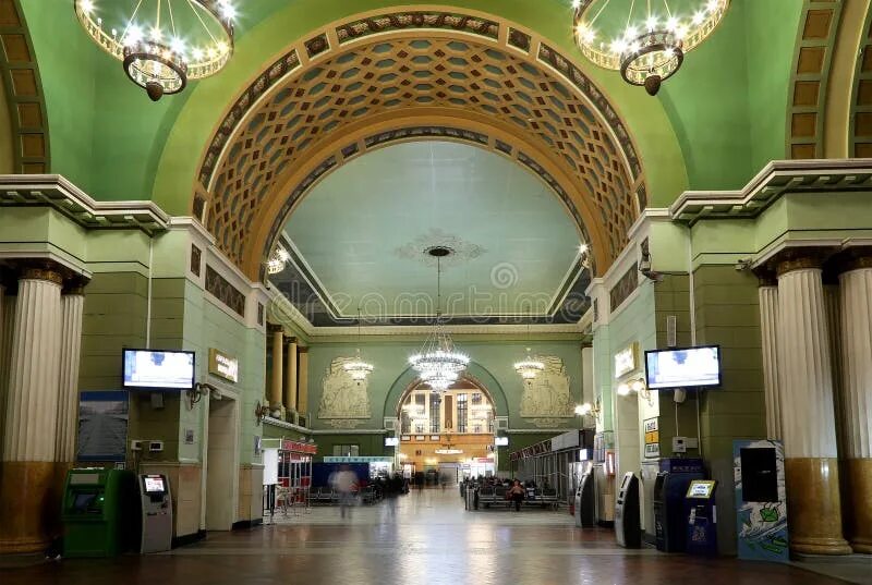 Киевский вокзал фото внутри Interior Kiyevskaya Railway Station (Kiyevsky Railway Terminal, Kievskiy Vokzal)