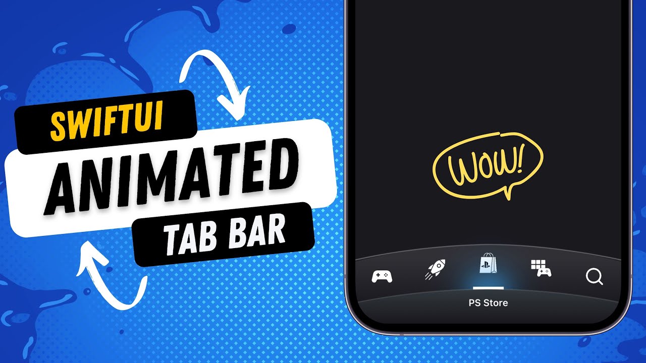 Кино фото клубы Animated Custom Tab Bar - PlayStation App's Tabbar Using SwiftUI - Xcode 14 - Sw