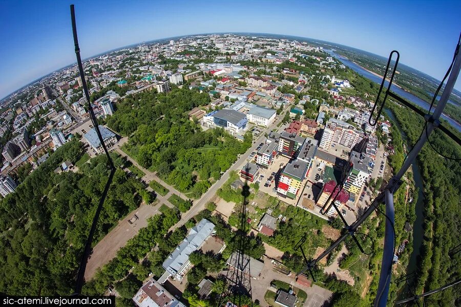 Киров фото человека Панорама города c Кировской телебашни - Семь холмов