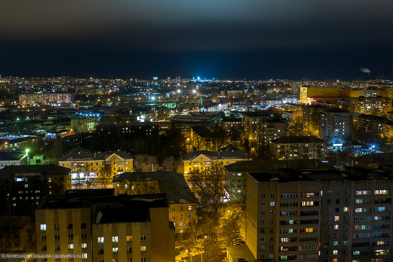 Киров фото скачать бесплатно Вечерний Киров, взгляд на город с 19-го этажа Александр Голышев