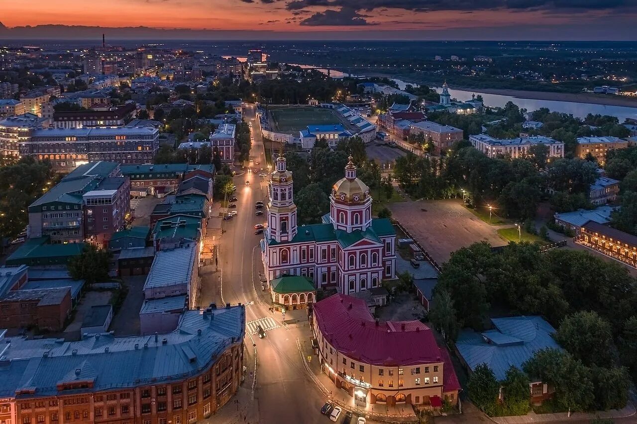 Киров фото центра города Киров с высоты птичьего полёта. Все улицы узнали? Автор: Кирилл Здоров