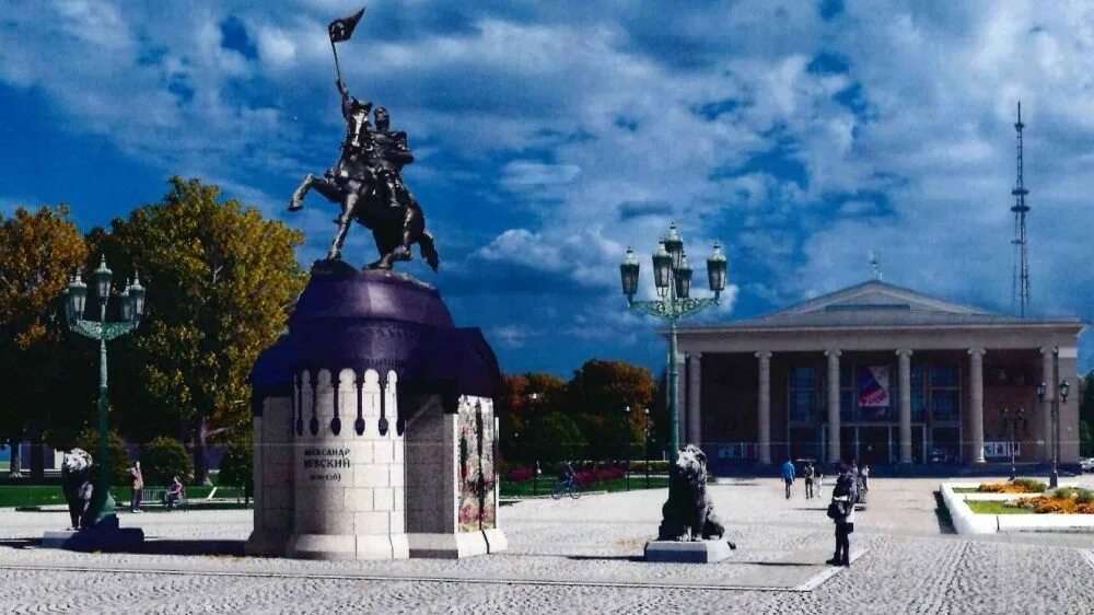 Киров площадь александра невского фото В администрации Кирова обсудили эскизы памятника Александру Невскому - ГТРК Вятк