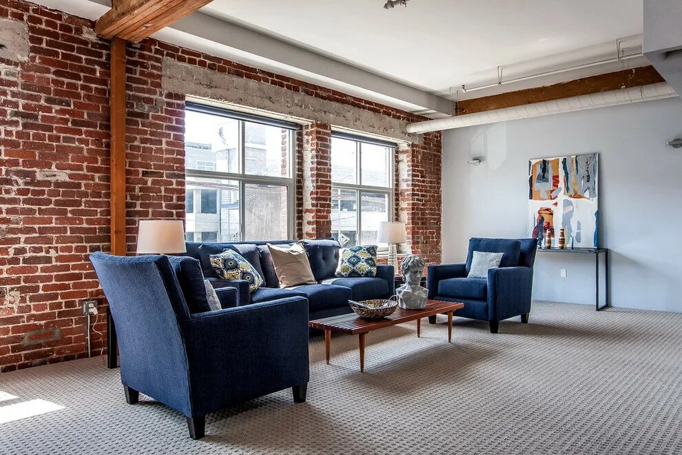 Кирпич дизайне интерьера Arts District Loft - Лофт - Гостиная - Лос-Анджелес - от эксперта Kai Andrews De