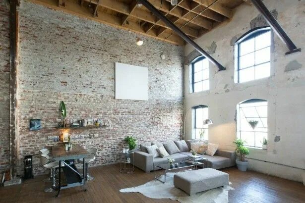 Кирпич лофт фото 10 Living Room Ideas For Your Industrial Loft Brick loft, Loft interiors, Home