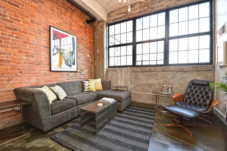 Кирпич лофт фото Updated Rivertown loft near Belle Isle asks $249K Loft, Home decor, Furniture