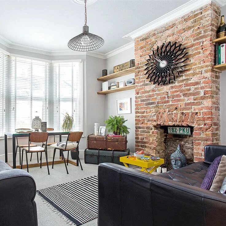 Кирпич в интерьере дома Consider stripping back your walls to the bare brickwork to reveal instant chara