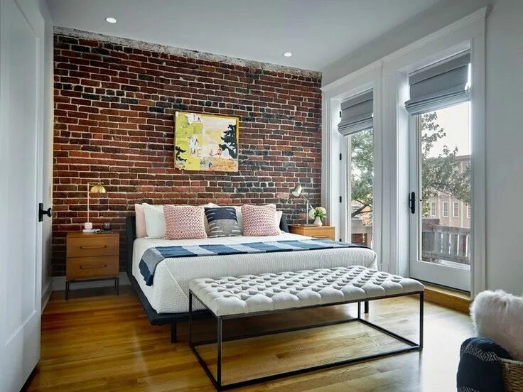 Кирпич в современном интерьере Historic Building Transformed into a Family Home in Knoxville, Tennessee Brick w