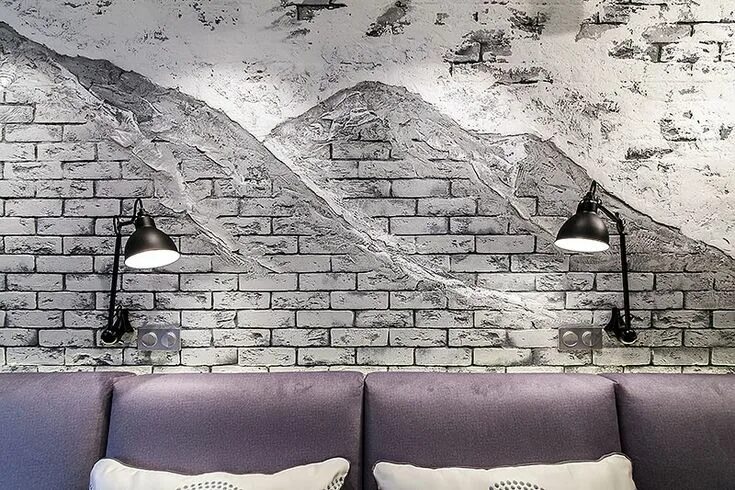 Кирпичики декоративные на стену фото в интерьере Pin by MikleDA on Интерьер Brick wall, Painted brick walls, Brick wall gardens