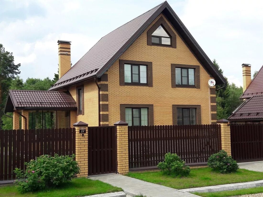Кирпичные дома под ключ фото Купить кирпичный дом в Подмосковье под ключ - КП Дарьино