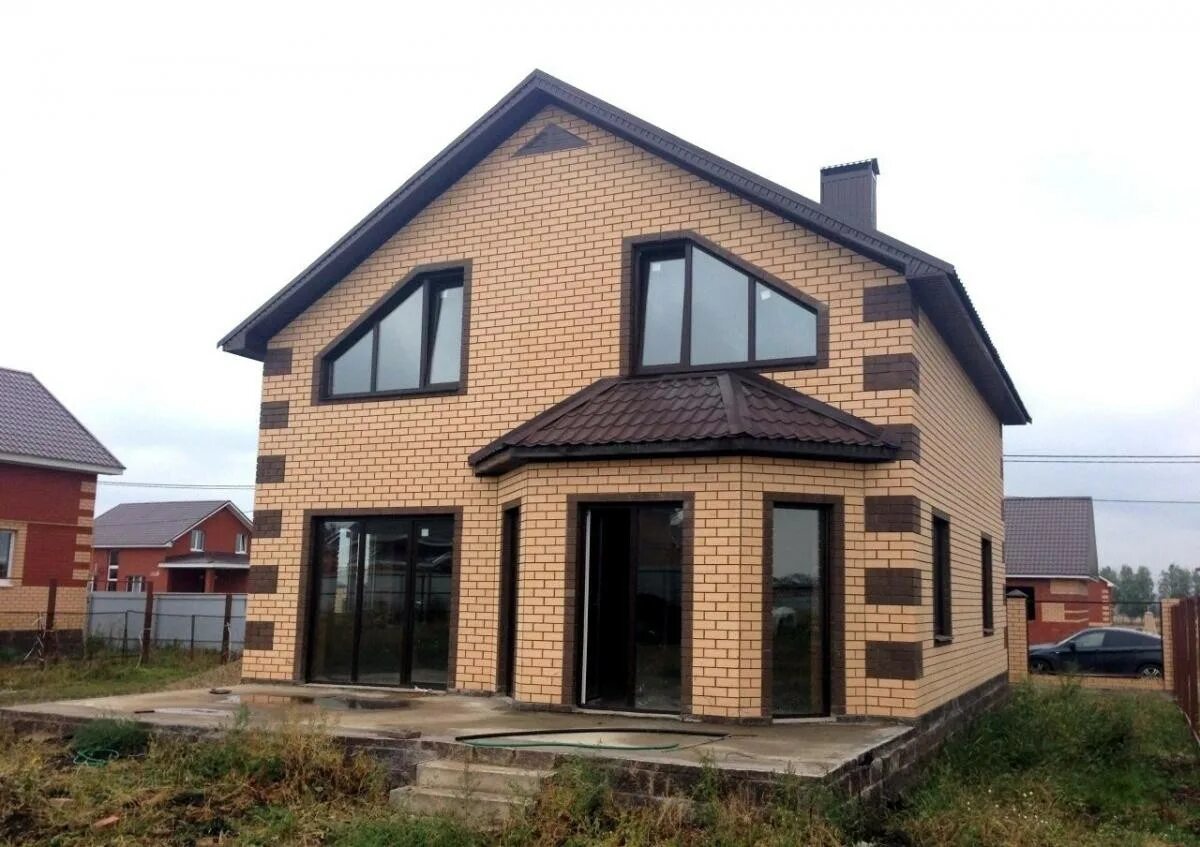 Кирпичные дома под ключ фото Купить дом, 155 м² по адресу Краснодар, дачное некоммерческое товарищество Знаме