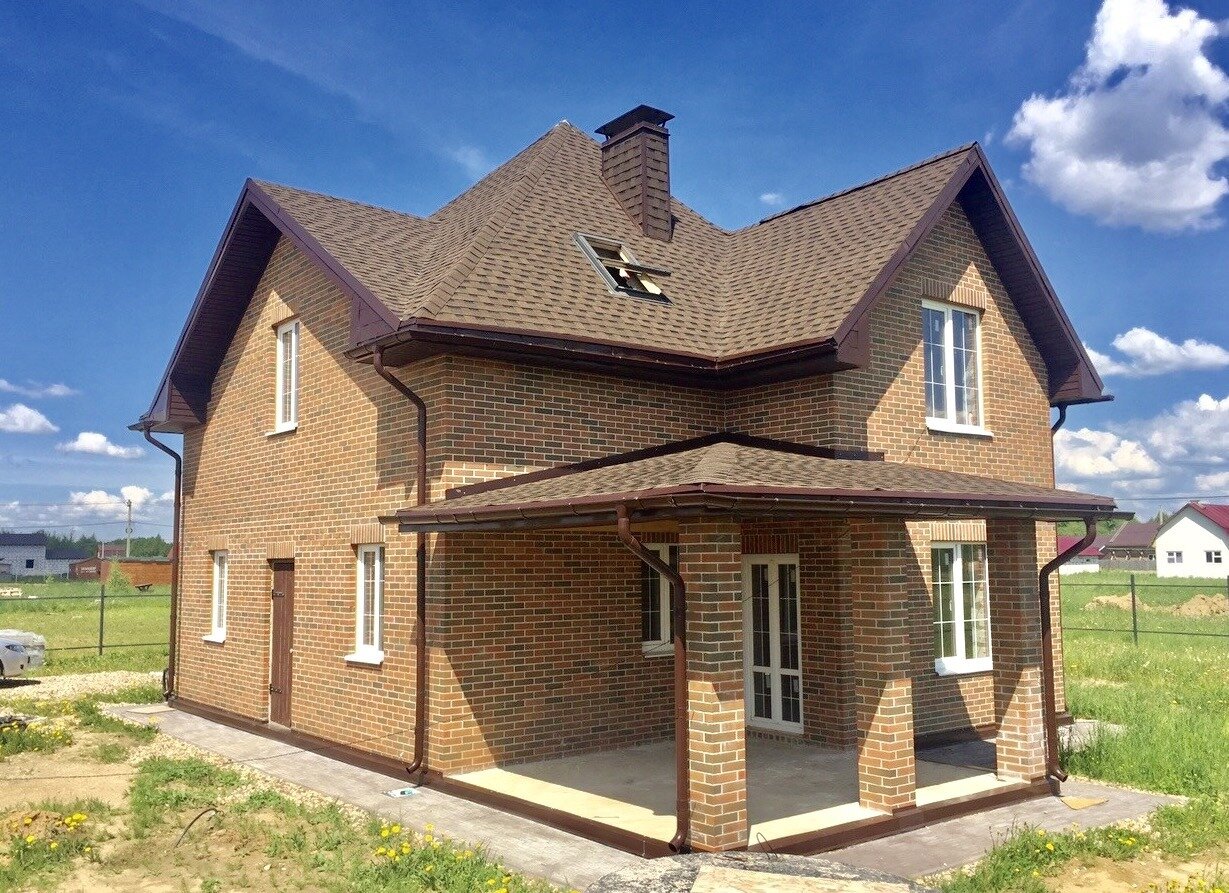 Кирпичные дома под ключ фото Строительная бригада каркасные дома в Уваровке: 120 строителей с отзывами и цена