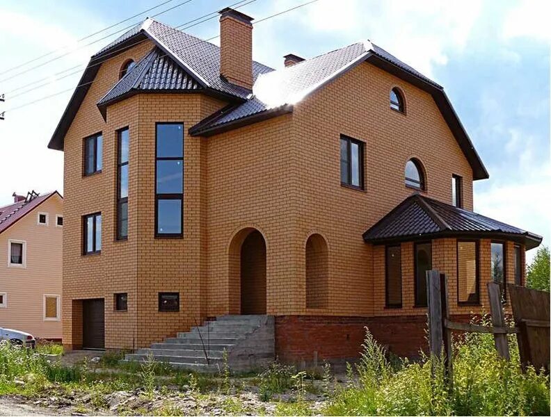 Кирпичные дома под ключ фото Строительство дач и коттеджей на Каширской, 9 строительных компаний, отзывы, фот