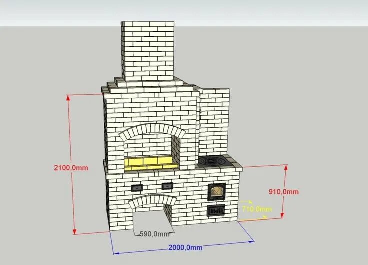Кирпичный мангал своими руками чертежи Pin on Барбікю, мангал Backyard fireplace, Bbq grill design, Barbecue design