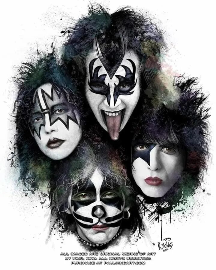 Кис арт фото Pin by Erick Kountz on KISS!!!! Kiss illustration, Album art, Kiss art