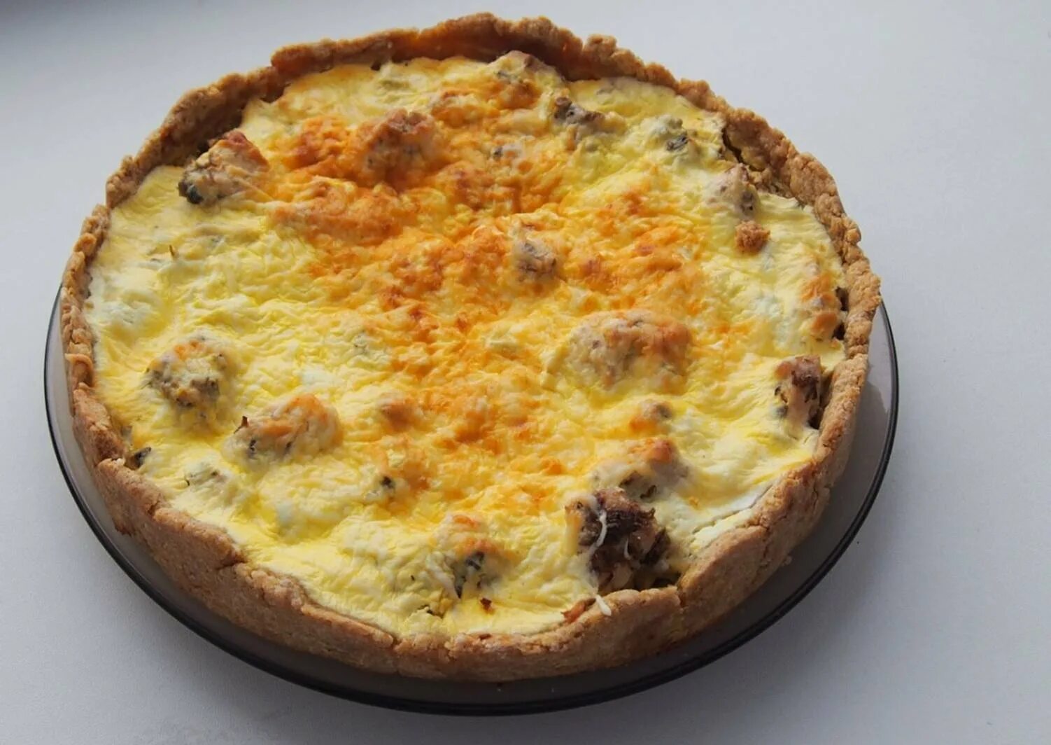 Киш с курицей и грибами фото Киш с грибами