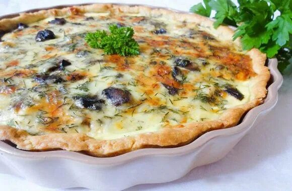 Киш с курицей и грибами фото Тесто для киша - классический рецепт с пошаговыми фото Recipe Savoury food, Reci
