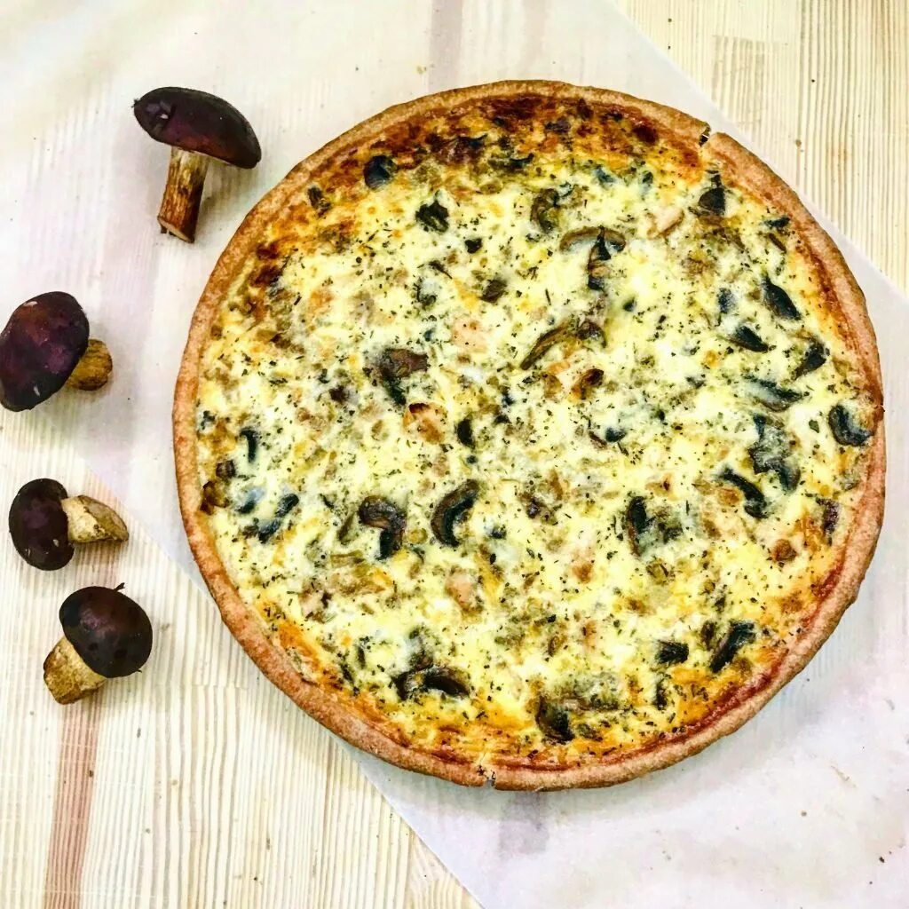 Киш с курицей и грибами фото Киш лорен с курицей и грибами - CoffeePapa.ru