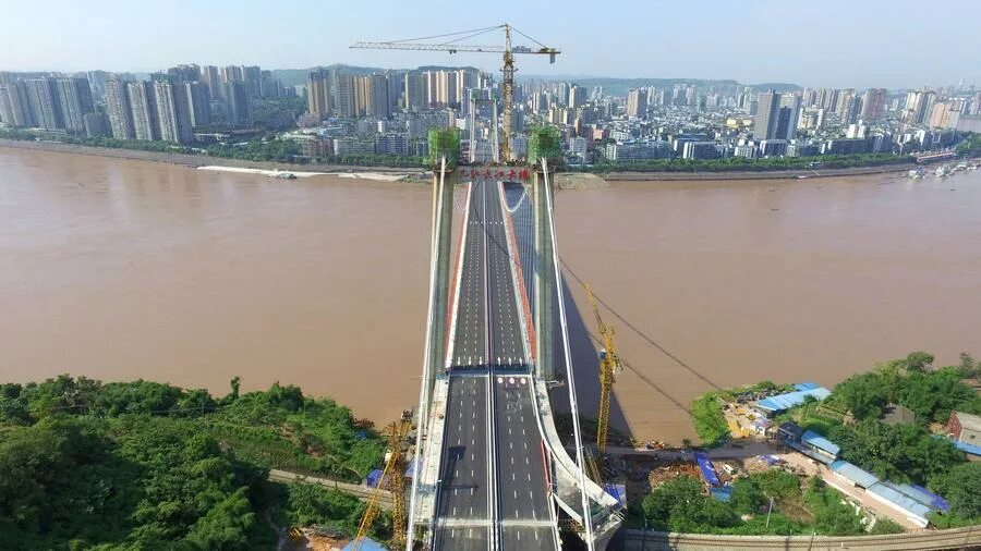 Китай через реку фото Yangtze River Bridge put into operation in Chongqing 1- Chinadaily.com.cn