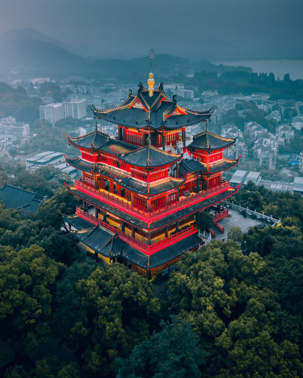 Китай фото цена Temple on the hill in Hangzhou China temple, Hangzhou, Japan architecture
