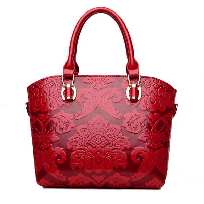 Китай сумочки 2017 NEW ARRIVAL Embossed Flower Women Handbag Chinese Style Women Leather Shoul