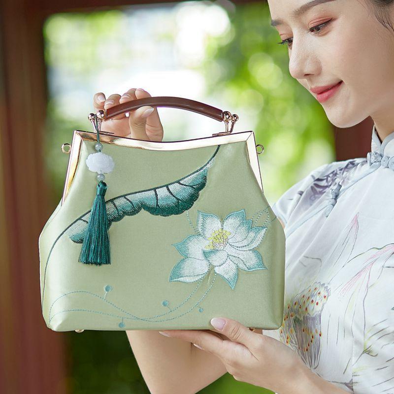 Китай сумочки Купить Johnature Cheongsam, сумка в китайском стиле, женская сумка с вышивкой, в