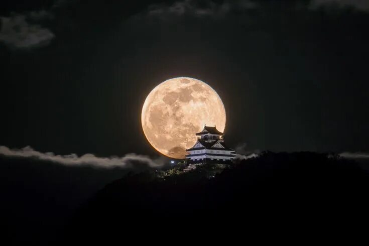 Китайская луна фото Hisa on Twitter Twitter, Super moon, Wolf moon