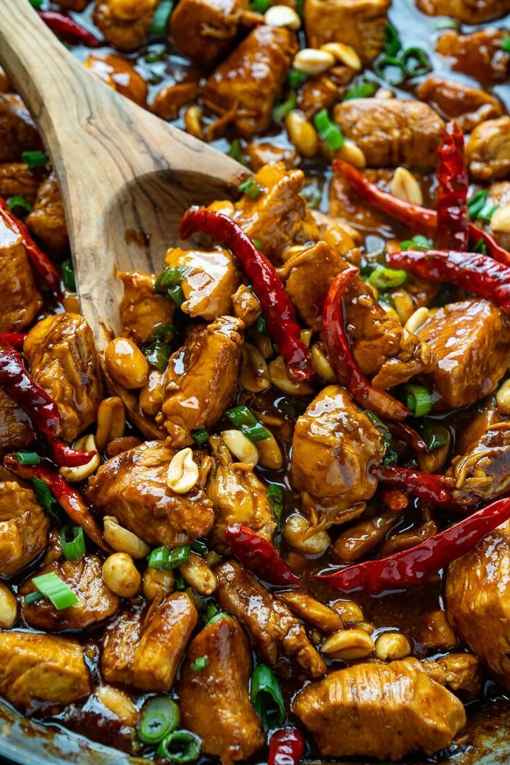 Китайские блюда рецепты с фото пошагово Kung Pao Chicken Recipe in 2020 (With images) Kung pao chicken recipe, Chicken r