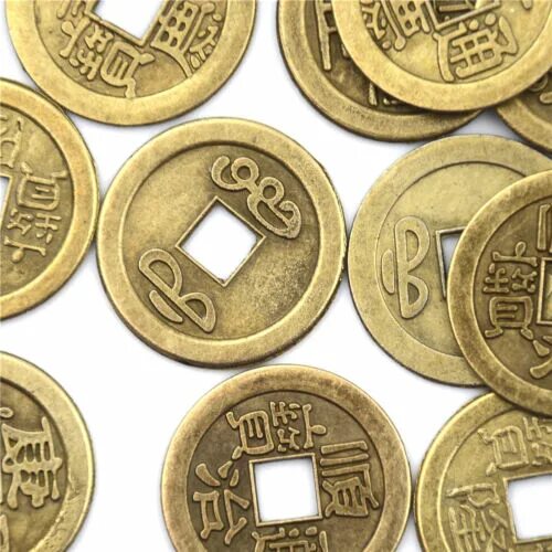 Китайские деньги фото монеты 20pcs Feng Shui Coins 2.3cm Lucky Chinese Fortune Coin I Ching Money Allo.go eBa