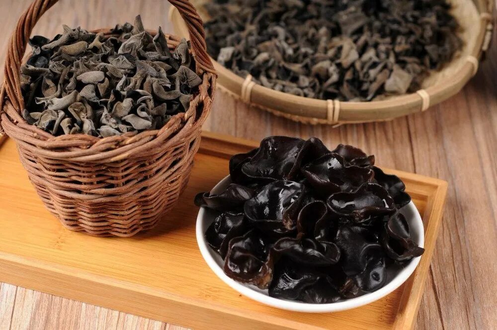 Китайские грибы фото High Grade Black Dried Fungus, View black fngus, Sihao Product Details from Shaa