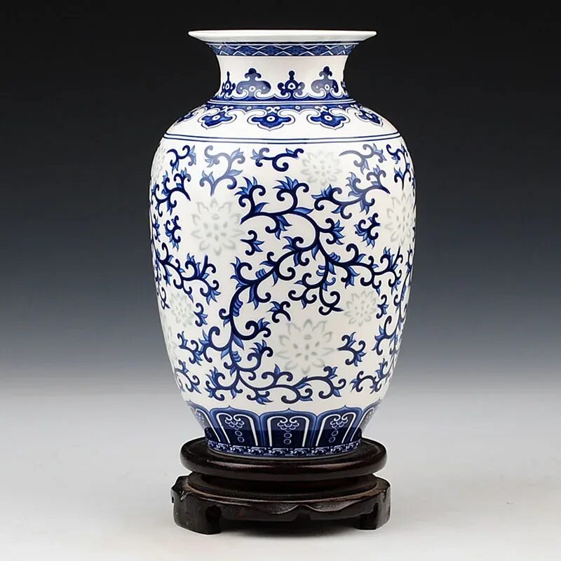 Китайские вазы фото Купить Jingdezhen ceramic classic blue and white glaze color for exquisite bone 