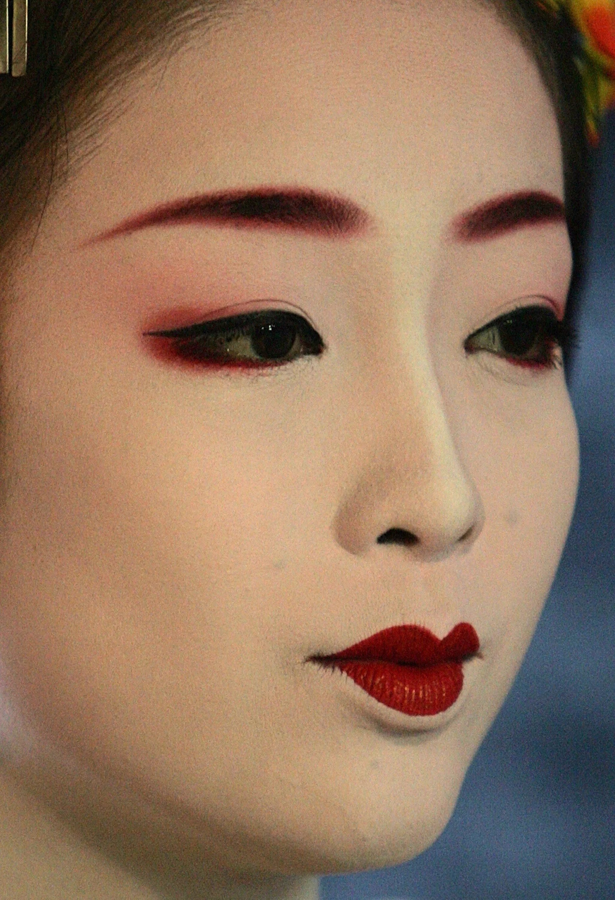 Китайский макияж side profile geishas Geisha makeup, Japanese makeup, Geisha