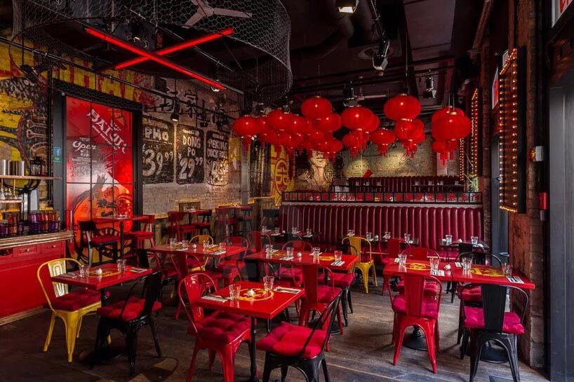 Китайский ресторан фото roy zsidai transforms ruin pub in budapest into spiler shanghai bistro Bar desig