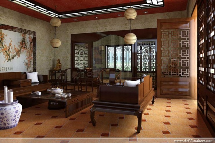 Китайский стиль в дизайне интерьера 11 Inspiring Asian Living Rooms Asian living rooms, Asian interior design, Asian