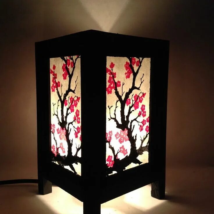 Китайский светильник своими руками Bedside Table Lamp SAKURA Japanese Blossom Paper Lantern - Lights and Lamps Japa