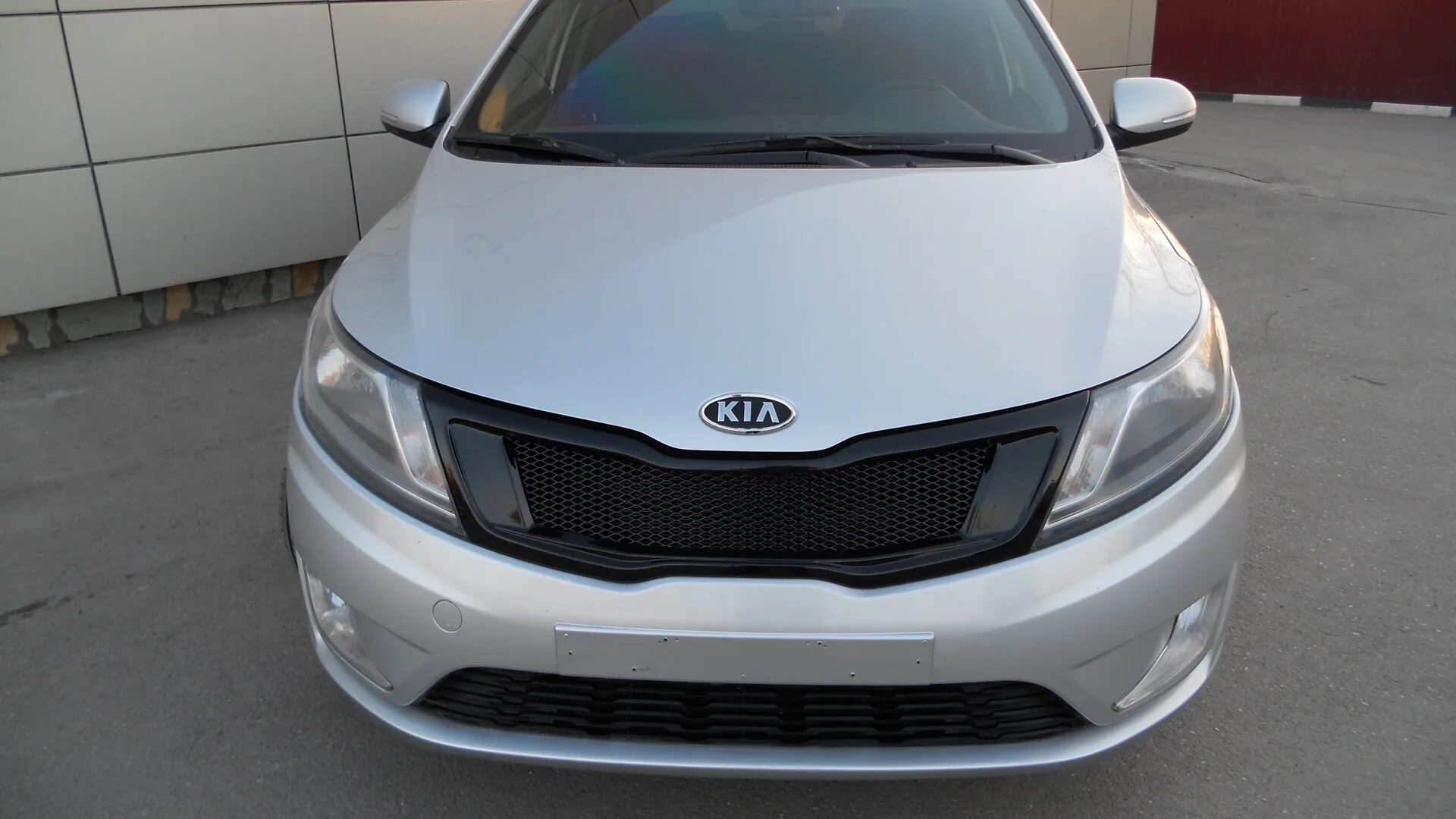 Кия рио бампера тюнинг KIA Rio (3G) 1.6 бензиновый 2013 Решетка "PANDORA" на DRIVE2