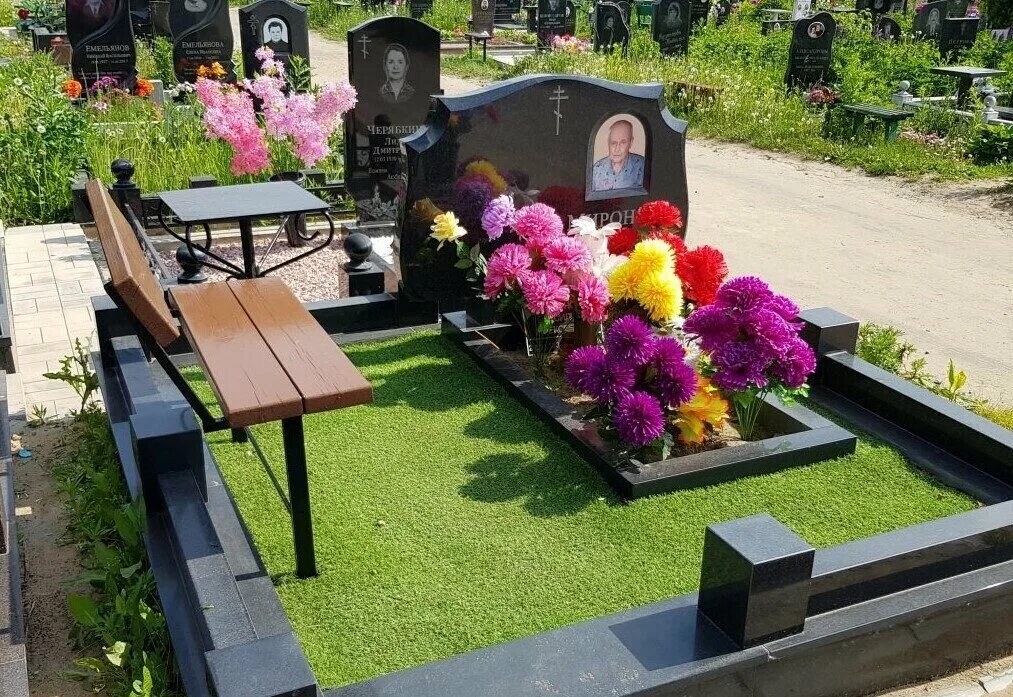 Кладбище могилы фото оформление на двоих Земля Пухом, ритуальные услуги, ул. 50 лет Октября, 28, Кольчугино - Яндекс Карт