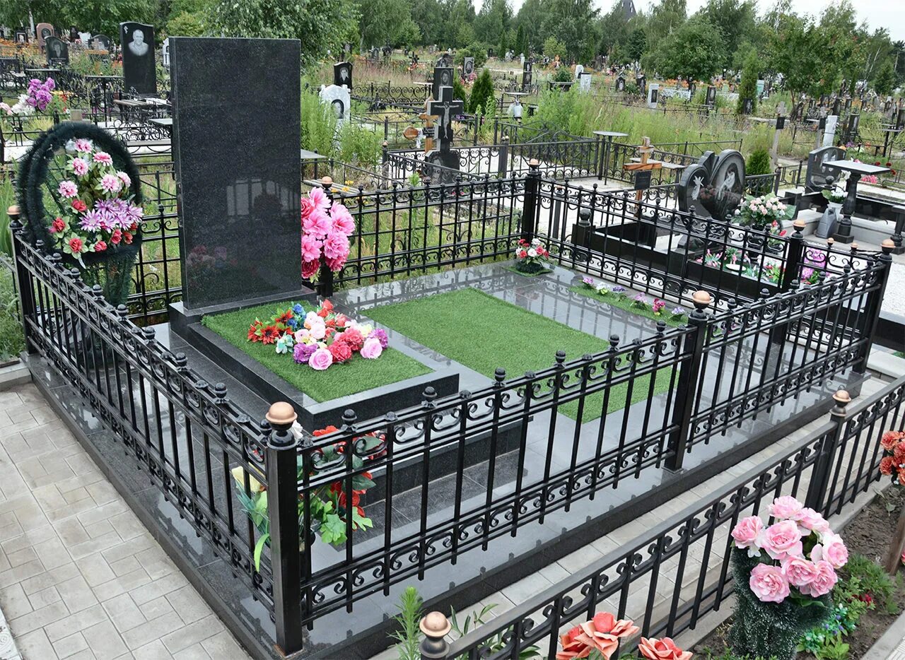 Кладбище могилы фото оформление на двоих Изготовление памятников ОЛИМПЛЮС