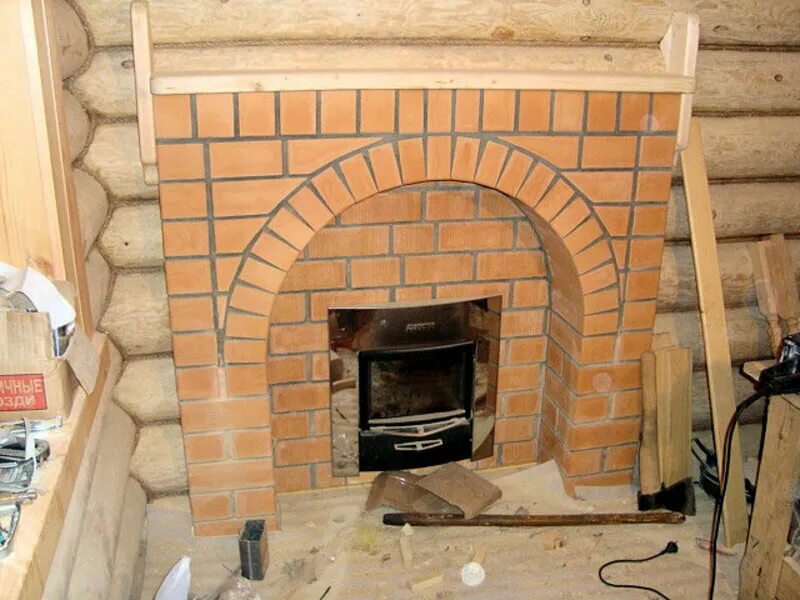 Кладка вокруг банной печи кирпичом фото Pech-Stroy, fireplaces and stoves, Russia, Tyumen, Moskovskiy trakt, 120с2 - Yan