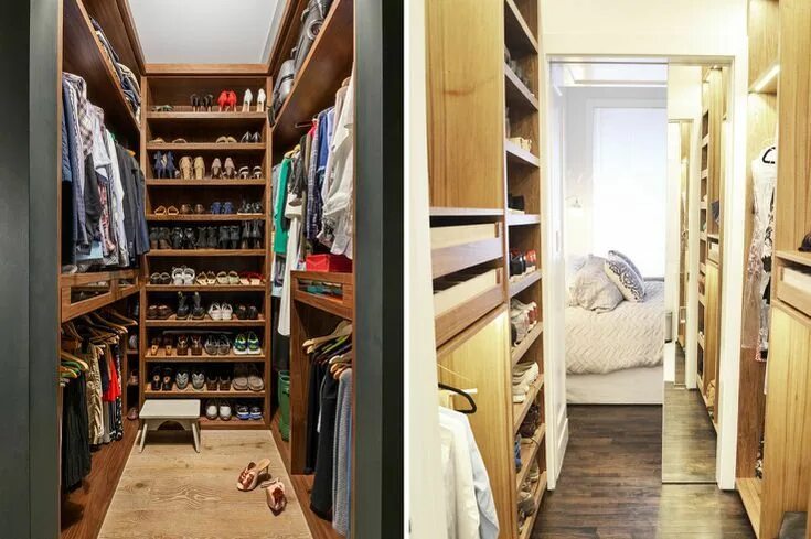 Кладовка планировка фото 21 Best Small Walk-in Closet Storage Ideas for Bedrooms Narrow closet design, Wa