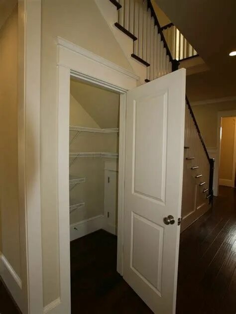 Кладовка под лестницей в частном доме фото Under Stairs Closet Remodel Ideas