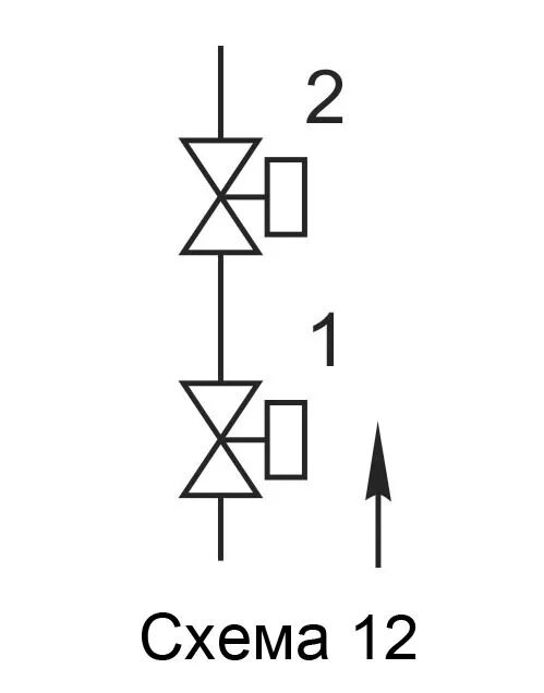 Клапан на электросхеме Блок электромагнитных клапанов (схема 12) купить в Екатеринбурге, цена