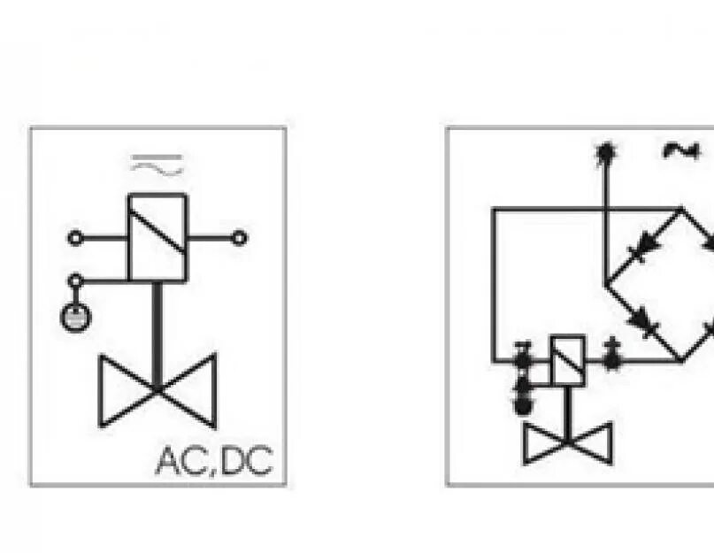 Клапан на электросхеме Клапан на электросхеме