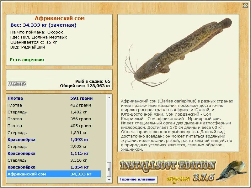 Клариевый сом на что ловить РУССКАЯ РЫБАЛКА Installsoft Edition