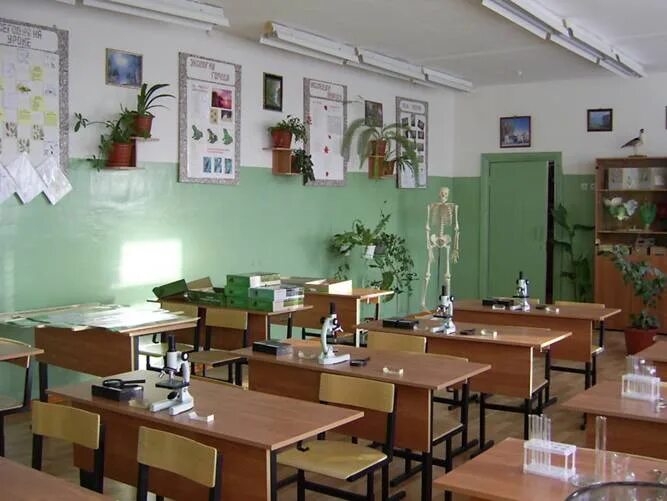 Класс биологии фото Кабинет биологии рисунок