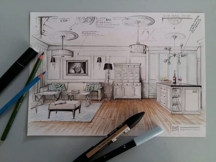 Класс дизайнеров интерьера Pin by Little Crescent on Conceptos de diseño interior Interior design sketches,