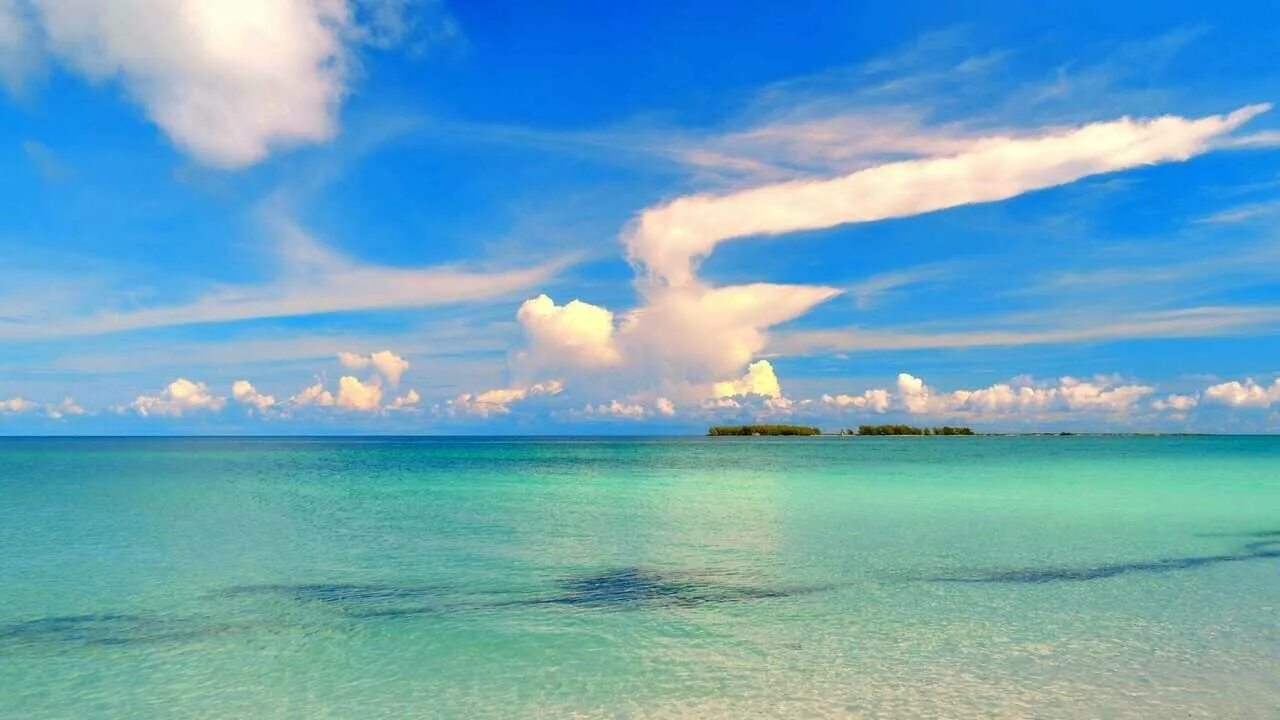 Класс фото моря Картина на холсте 60x110 Альянс Лес "Море остров" на подрамнике / интерьер/ деко