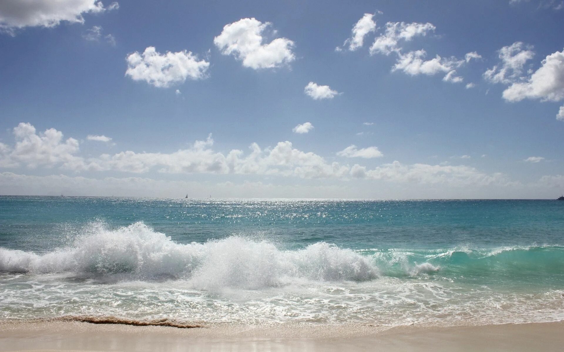 Класс фото моря Download wallpaper sea, sun, waves, beach free desktop wallpaper in Beach wallpa